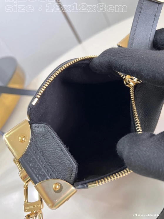 Official oldcobbler Side Trunk VUITTON LOUIS PM-18*12.5*8CM 0809